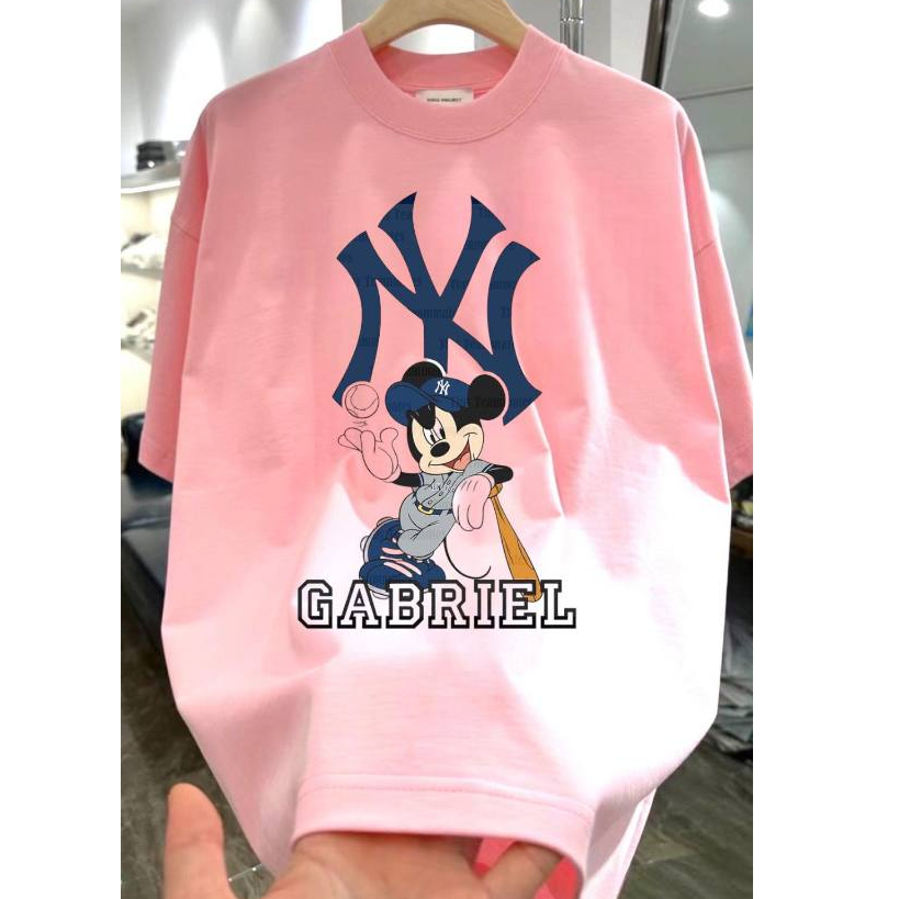 Áo phông unisex nam nữ . vải cotton cao cấp ,co dãn hai chiều.MLB Hình NY