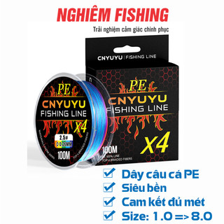  Dây Câu Cá PE  dây dù  Siêu Bền Tải Lớn Thoải Mái   # DÂY PE   