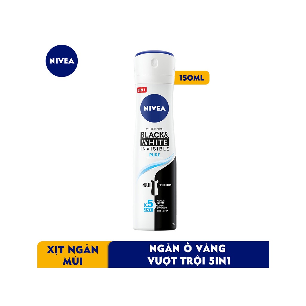 Xịt Ngăn Mùi NIVEA dành cho Nữ, chai 150ml