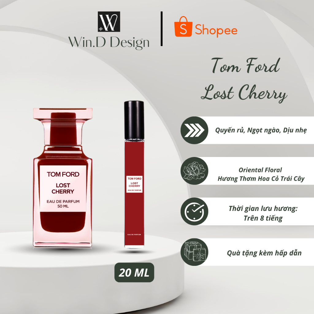 Nước hoa Unisex Tom Ford Lost Cherry chai mini 20ml