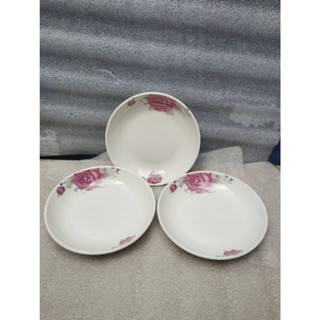 Combo 2 dĩa sứ bông 18cm