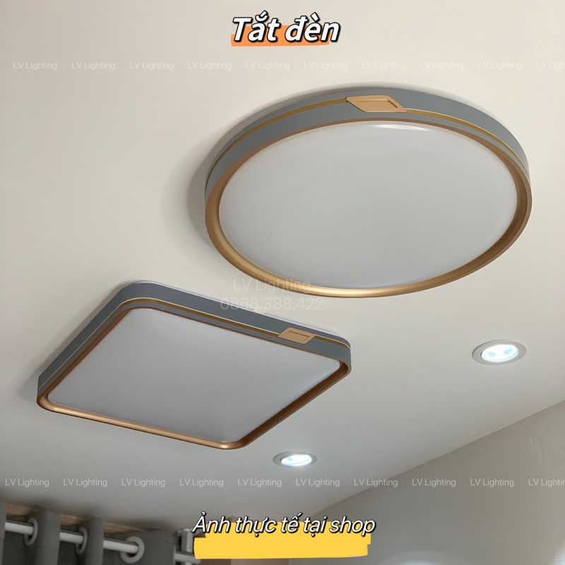Đèn trần phòng khách - kích cỡ 50cm - mã 8016 - hình vuông hoặc hình tròn