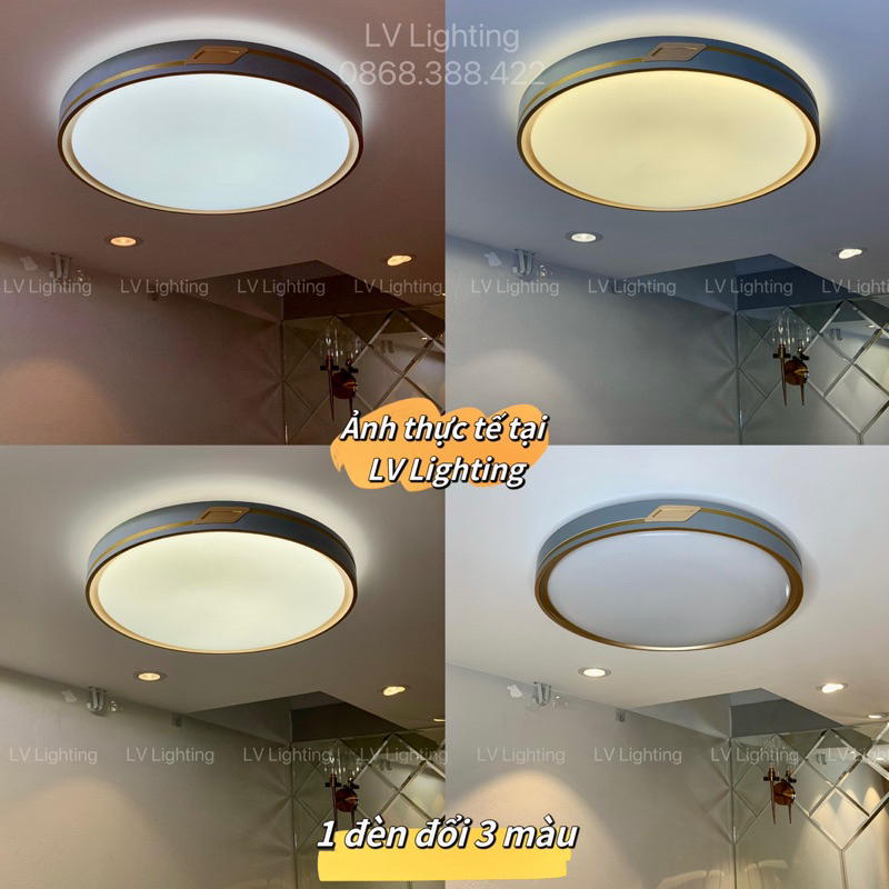 Đèn trần phòng khách - kích cỡ 50cm - mã 8016 - hình vuông hoặc hình tròn