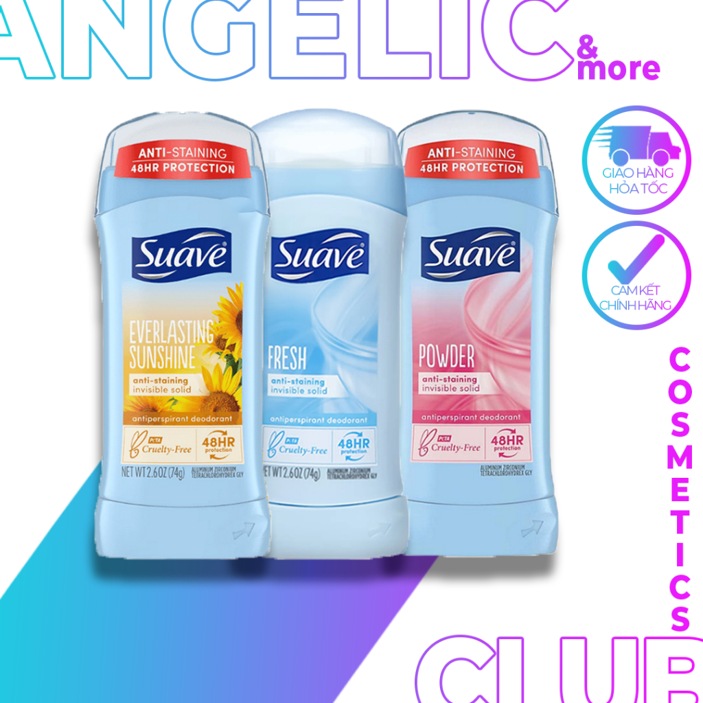 LĂN SÁP KHỬ MÙI VÀ GIẢM TIẾT MỒ HÔI SUAVE 48H