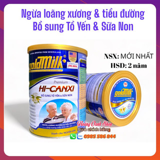 SỮA CHO NGƯỜI GIÀ Goldmilk Hi Canxi Ngăn ngừa Loãng Xương Tiểu Đường Gold Milk Hi Canxi 900g