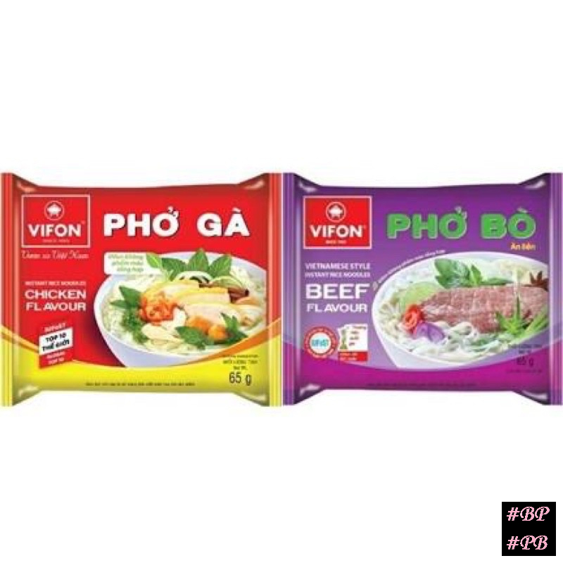 Phở bò, phở gà Vifon gói 65g