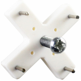 Đinh đóng tường kèm vít 25mm treo đồ đa năng-đinh 4 cánh vít
