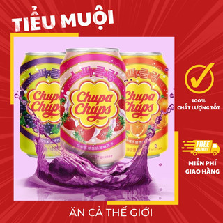 Nước SoDa Trái Cây Hàn Quốc Chuppa Chups Nho Dâu Cam 345ml  Ăn Vặt Tiểu Muội