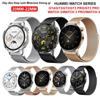 [Huawei Watch] Dây đep thép lưới nam châm Milanese Huawei Watch GT4/GT3/GT3 PRO/GT2 PRO/GT2/GT2 PRO