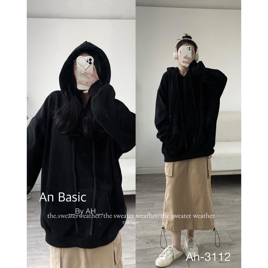 Áo hoodie nỉ bông trơn 8 màu - Retrostyle.vn - Aohoodie3112_P13K4