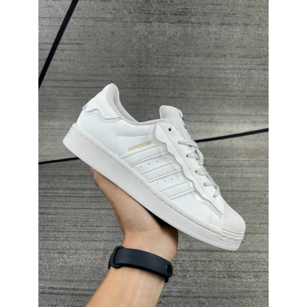 Giày thể thao nữ adidas mũi sò .giày adidas sò trắng kem ful hộp ful box-giay360