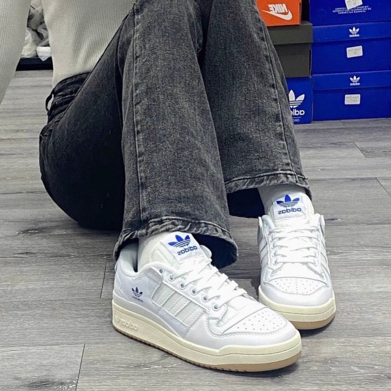 Giày Adidas forum 84 sọc full trắng kiểu dáng thể thao nam nữ full bill box -giay360