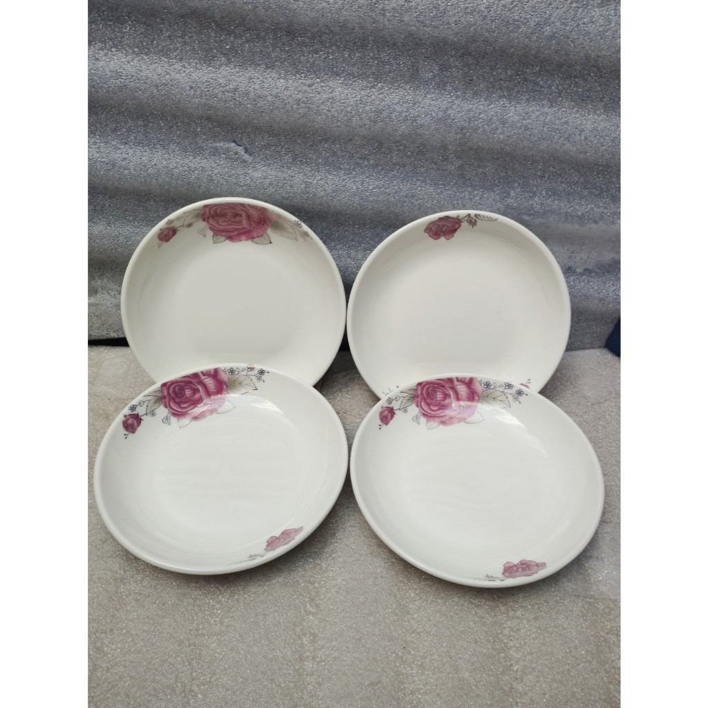 Combo 5 dĩa sứ bông 20cm
