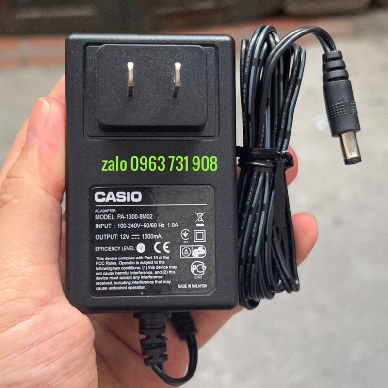 Bộ nguồn đàn casio CTK-731 chính hãng Casio bảo hành 12 tháng