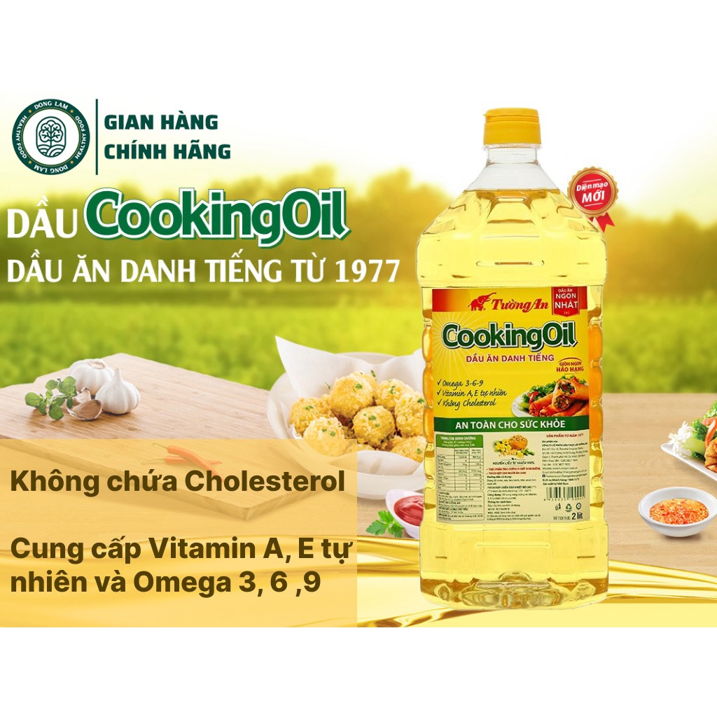 Dầu ăn TƯỜNG AN Cooking Oil / Đậu Nành chai 1 lít