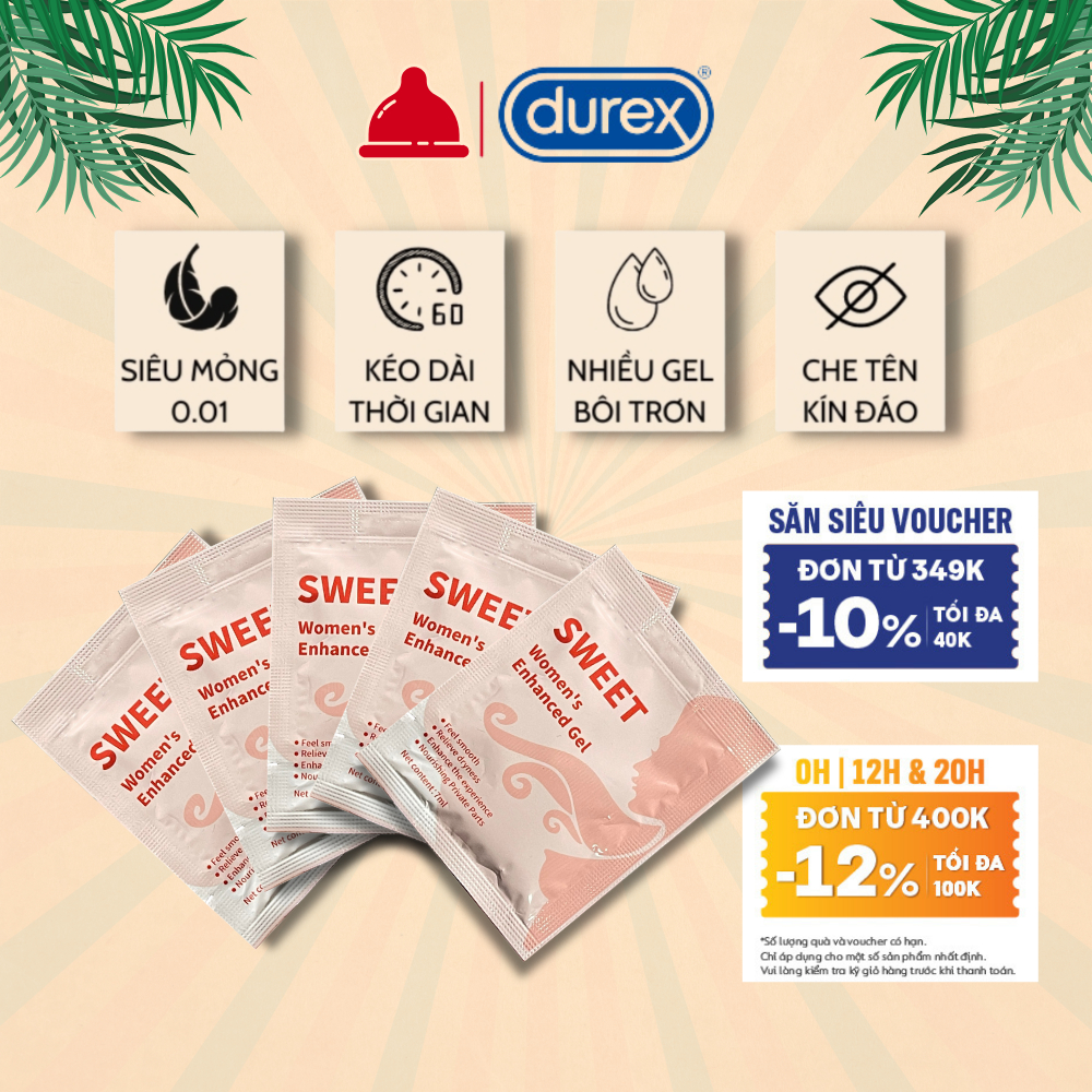 Gel bôi trơn Juncai sweet gốc nước dạng túi 7ml