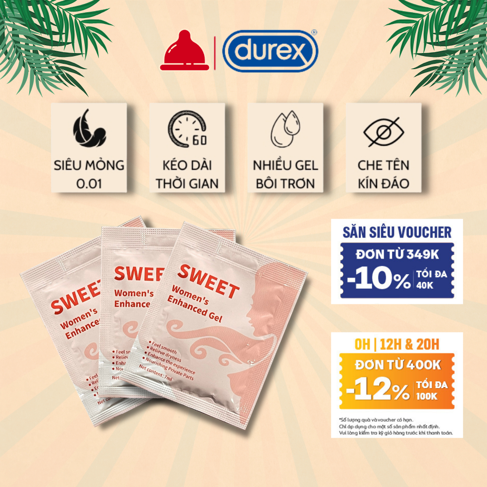 Gel bôi trơn Juncai sweet gốc nước dạng túi 7ml