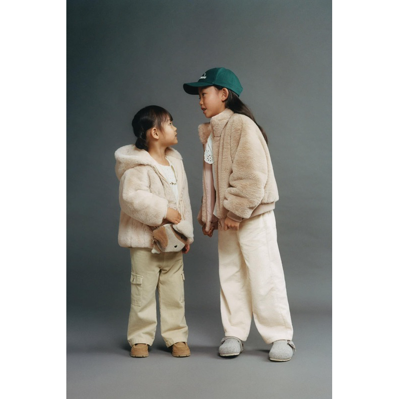 Áo khoác lông thỏ zxr bé gái