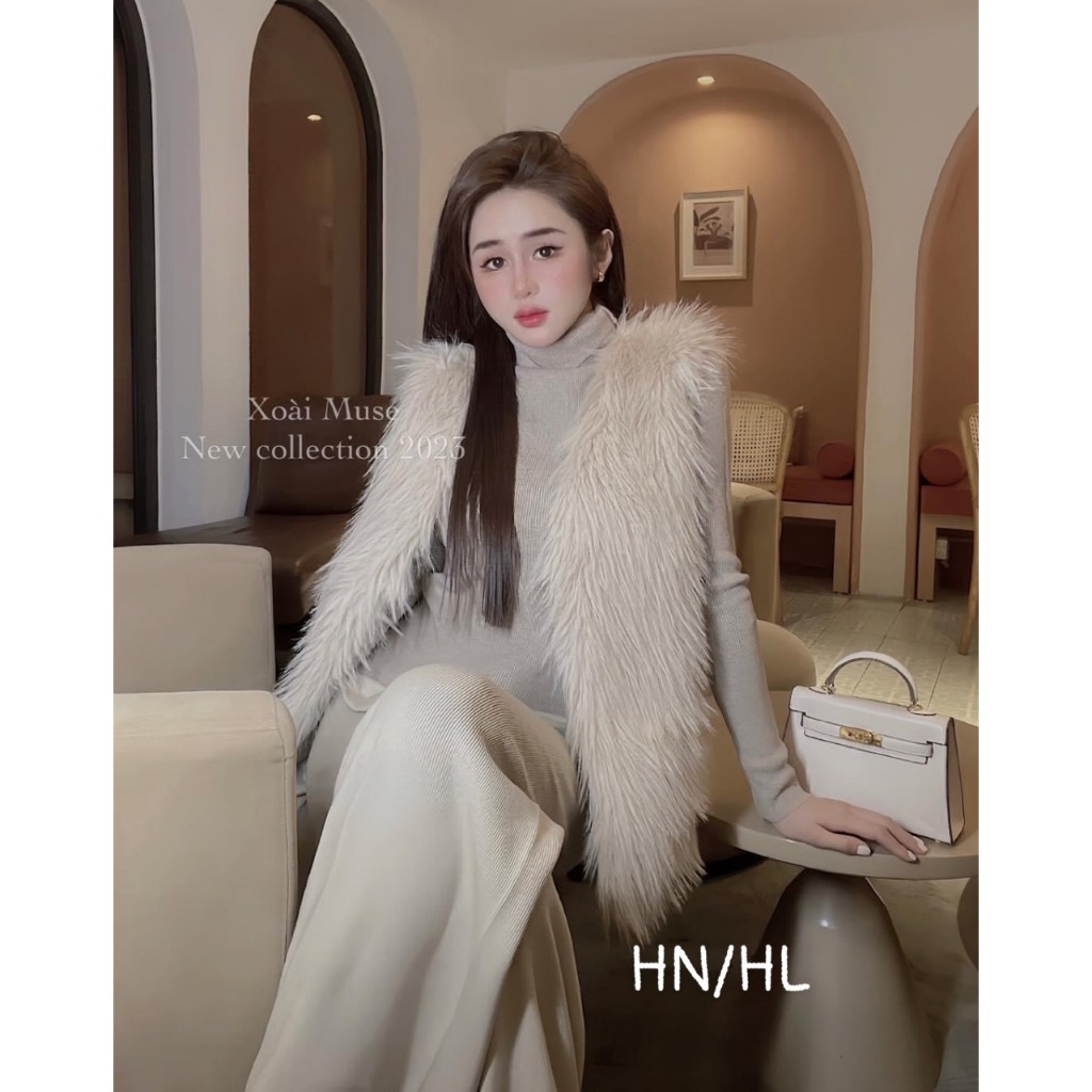 Aó khoác lông hàng Quảng châu cao cấp, Aó lông sang chảnh phù hợp đi chơi