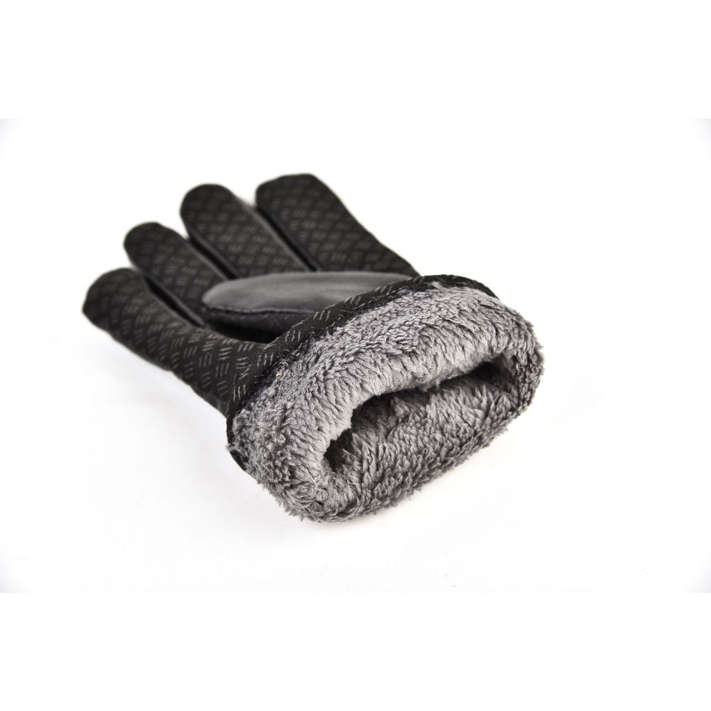 Găng Tay Da Lót Lông chất liệu cao cấp thích hợp sử dụng cho mùa đông vô cùng ấm - mẫu găng tay dày