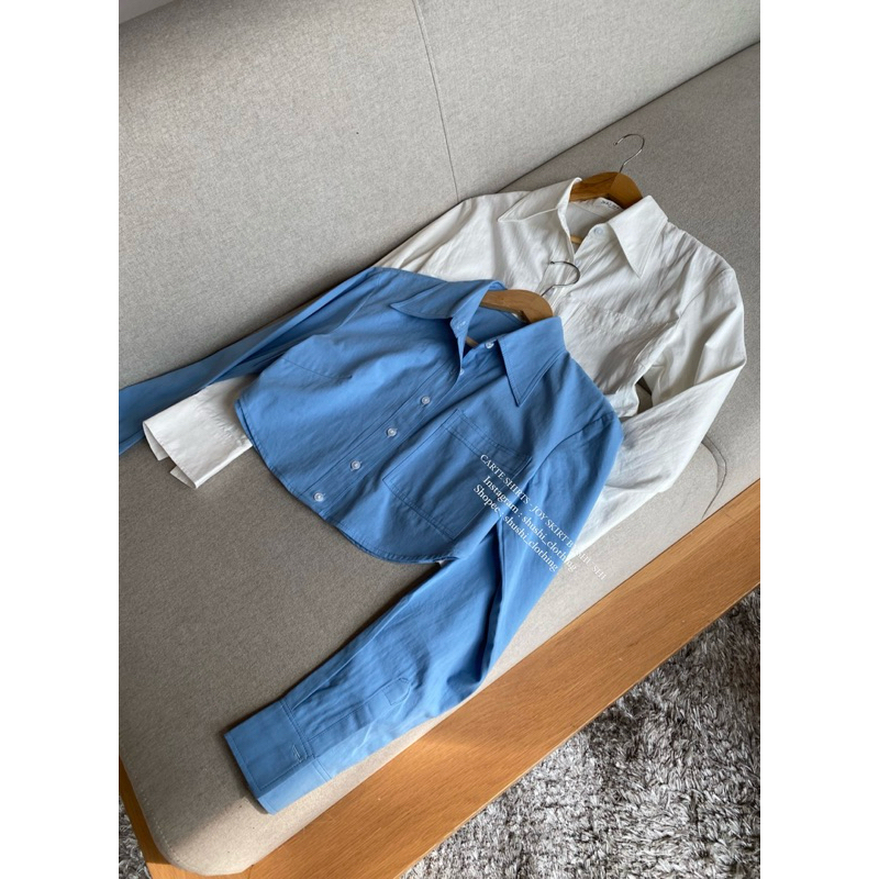 𝐂𝐚𝐫𝐭𝐞 𝐒𝐡𝐢𝐫𝐭𝐬 - Sơ Mi Dáng Ngắn Cotton