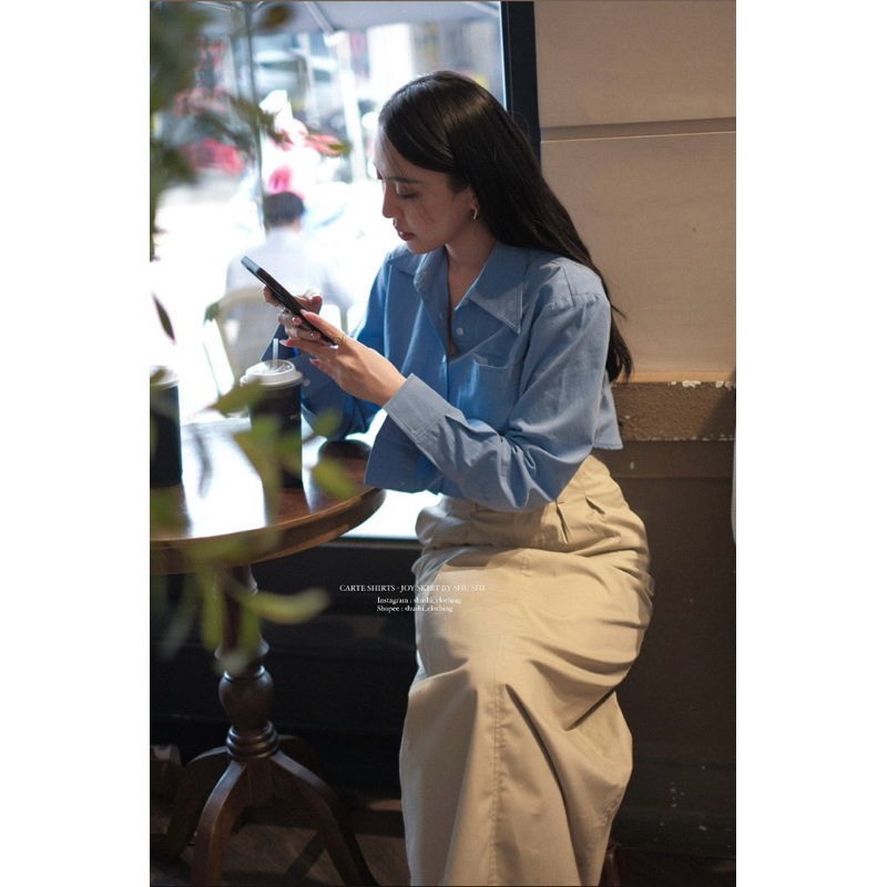 𝐂𝐚𝐫𝐭𝐞 𝐒𝐡𝐢𝐫𝐭𝐬 - Sơ Mi Dáng Ngắn Cotton