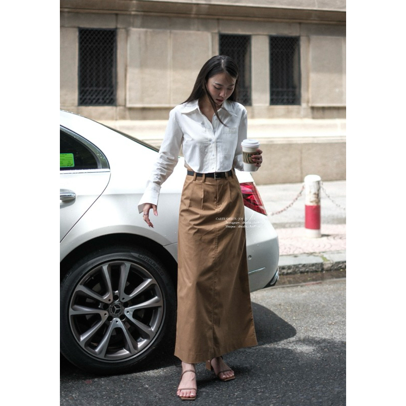 𝐂𝐚𝐫𝐭𝐞 𝐒𝐡𝐢𝐫𝐭𝐬 - Sơ Mi Dáng Ngắn Cotton