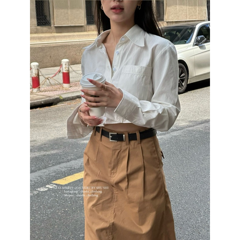 𝐂𝐚𝐫𝐭𝐞 𝐒𝐡𝐢𝐫𝐭𝐬 - Sơ Mi Dáng Ngắn Cotton