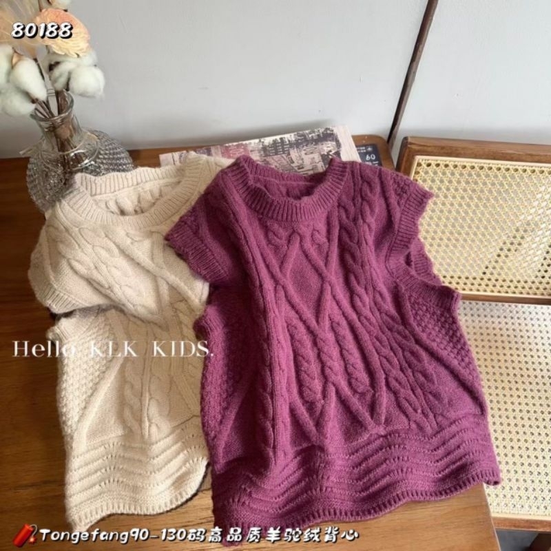 Áo gile len nhiều mẫu