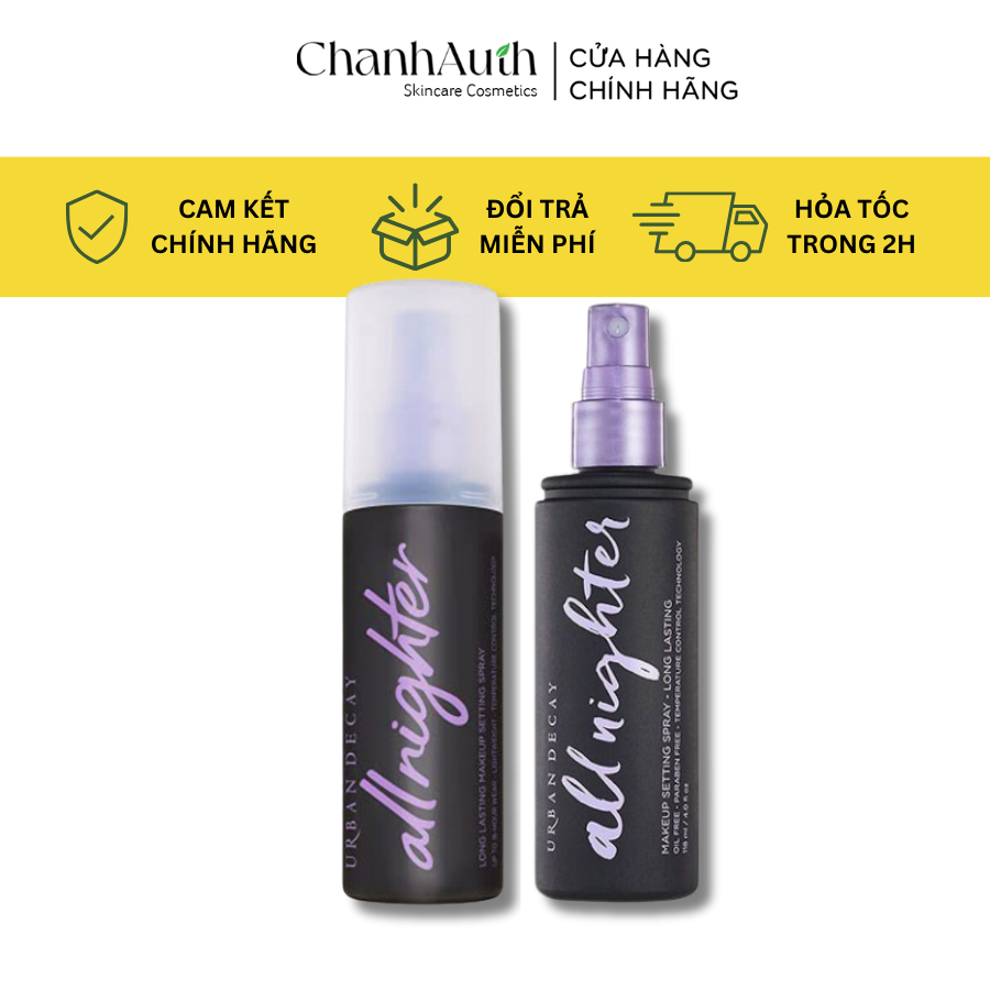 Xịt khóa lớp nền makeup Urban Decay 118ML All Nighter Makeup Setting Spray full size