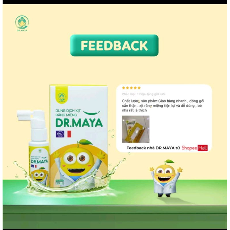 Xịt răng miệng cao cấp DR MAYA.phòng sâu răng,viêM lợi,nấm miệng,tưa lưỡi