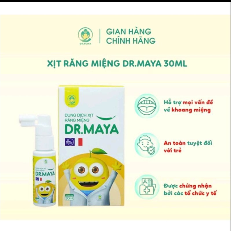 Xịt răng miệng cao cấp DR MAYA.phòng sâu răng,viêM lợi,nấm miệng,tưa lưỡi