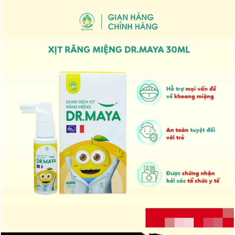 Xịt răng miệng cao cấp DR MAYA.phòng sâu răng,viêM lợi,nấm miệng,tưa lưỡi