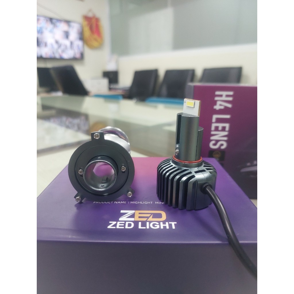 Đèn pha led bi cầu mini T40 Zedlight chân H4 công suất 60W chống chói mẫu mới nhất