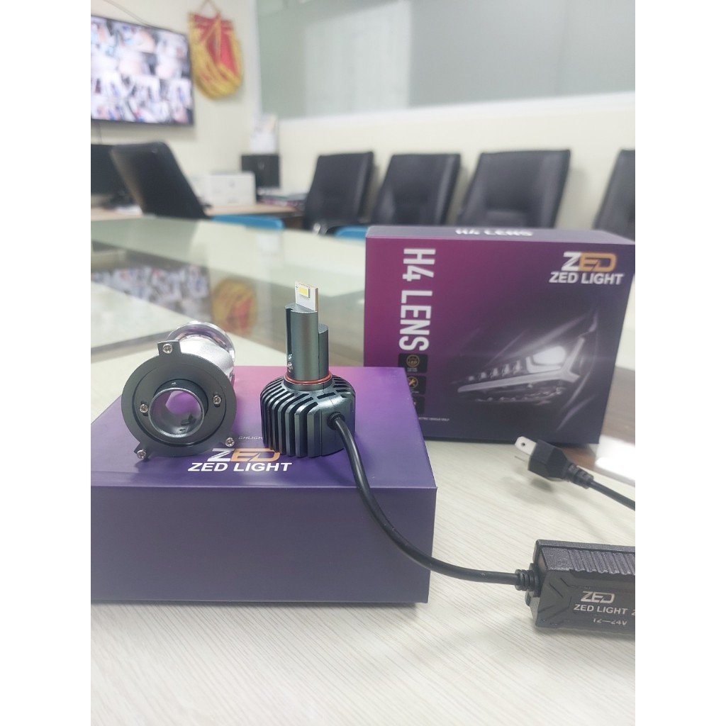 Đèn pha led bi cầu mini T40 Zedlight chân H4 công suất 60W chống chói mẫu mới nhất