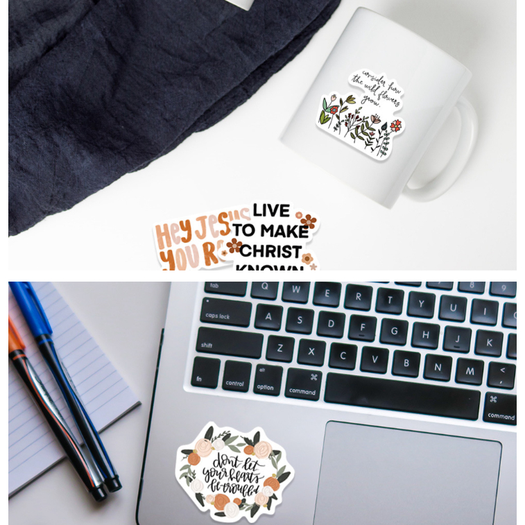 Sticker dán điện thoại, mũ bảo hiểm hình biển báo sáng tạo chống nước, bộ 50 miếng hình dán decor sổ tay nhật ký đẹp rẻ