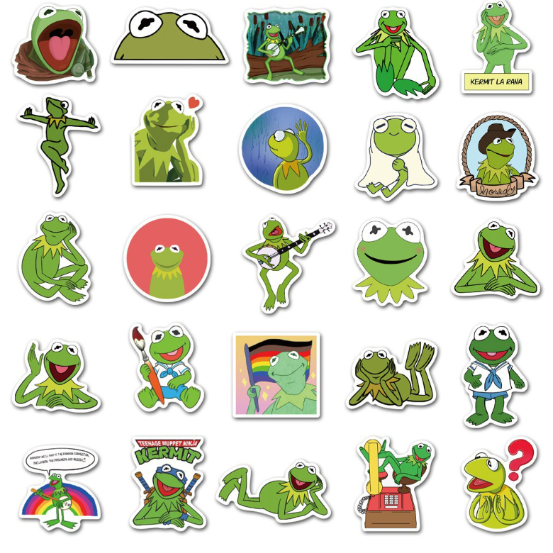 Combo 50 miếng Sticker con vật đáng yêu hình dán sách vở, mũ bảo hiểm, laptop phong cách Hàn Quốc dễ thương giá rẻ