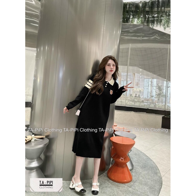 Váy bầu, váy suông len hàng QCL1