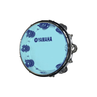 Trống lắc tay, Lục lạc gõ bo, Tunable Tambourine - Yamaha MT6 - Size 10 inch , khung inox, màu xanh biển