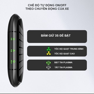 Máy lọc không khí ô tô năng lượng mặt trời tự động ngắt sử dụng công nghệ ION khử mùi | BigBuy360 - bigbuy360.vn