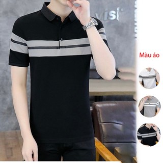 Áo thun polo nam có cổ tay ngắn vải cá sấu cotton cao cấp dày dặn co giãn chuẩn phom - ATN40