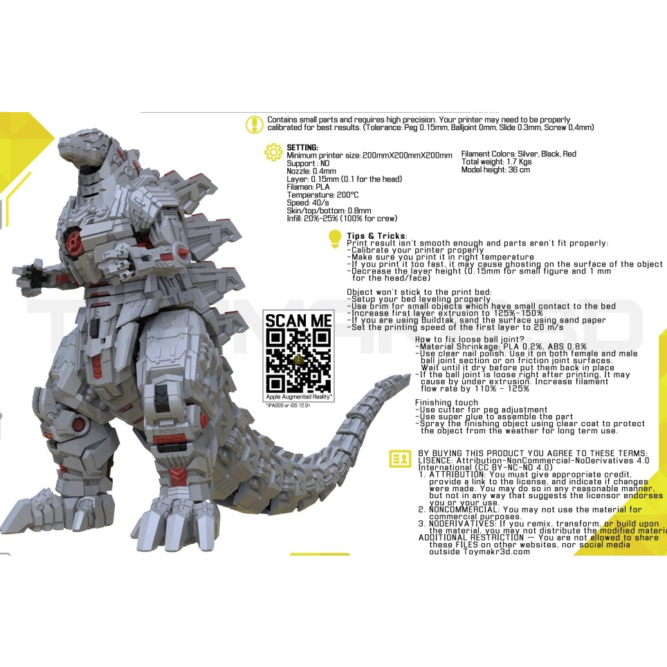 Mô hình in resin Mecha Godzilla (chưa sơn)