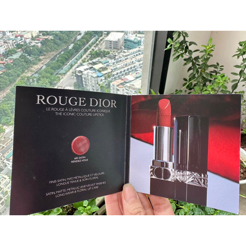 Vỉ son D!0R rouge forever màu cực đẹp