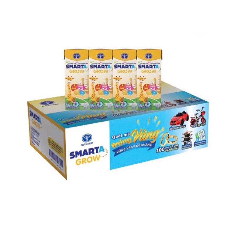 [Quét mã trúng thưởng] Thùng sữa công thức pha sẵn Nutricare Smarta Grow (110ml x 48 hộp)