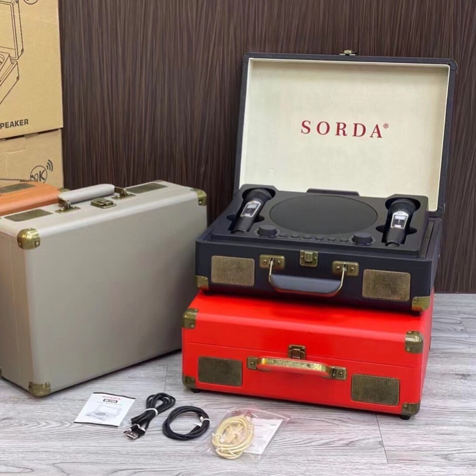 Loa Va Li Sách Tay Karaoke SORDA SD 2109 Thiết Kế Hình Chữ Nhật , Tích Hợp 2 Micro Không Dây Cao Cấp, Độ Bền Cao.