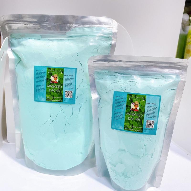 Mặt Nạ bạc Hà dẻo cao cấp 1kg - Gói 1 kg Mask dẻo bạc hà