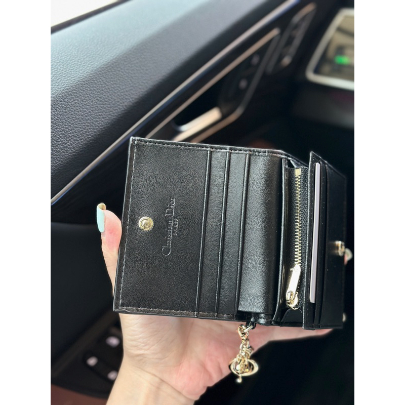 Ví ngắn Di.or caro mini bản super chất da bò fullbox