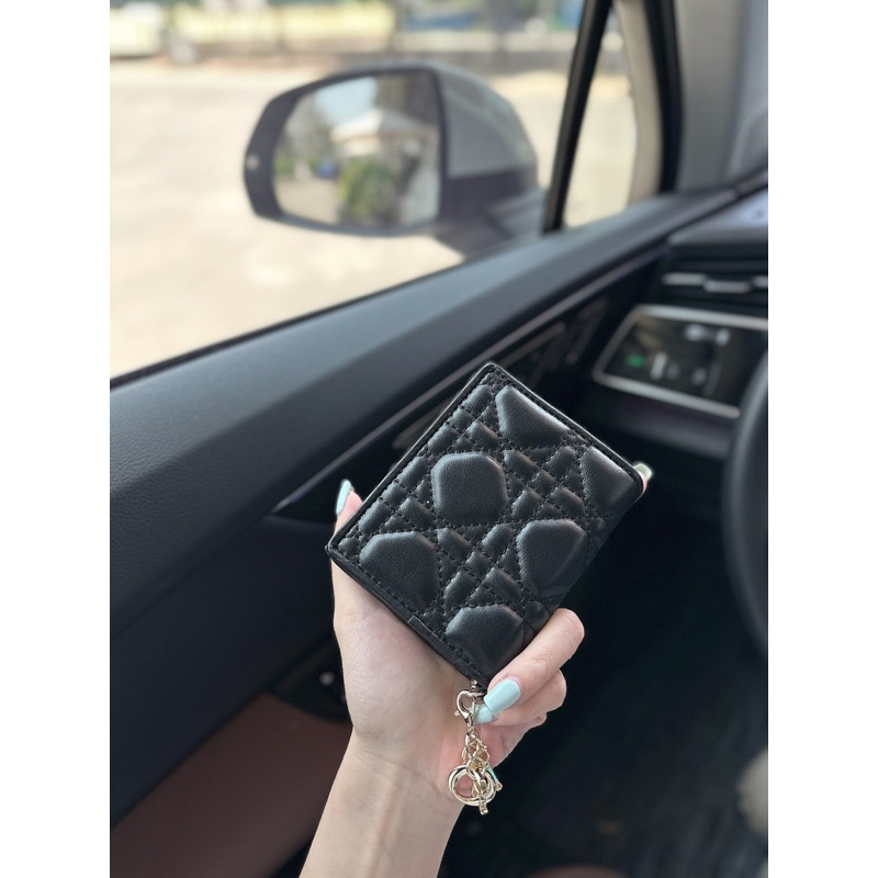 Ví ngắn Di.or caro mini bản super chất da bò fullbox