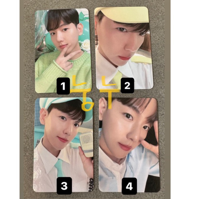 Ảnh thẻ card Baekhyun Bring green