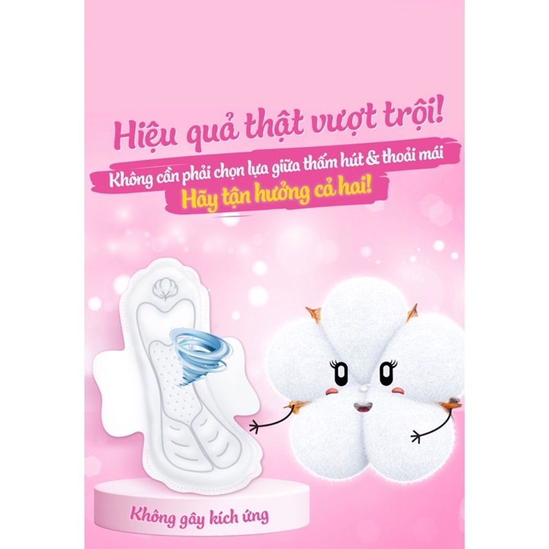 Băng vệ sinh MOLPED Bông Organic Tự nhiên mềm mại siêu thấm